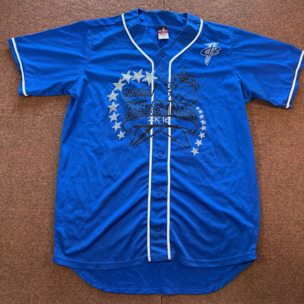A+ Alleson Athletic K-Town All Stars 2K16 Jersey Mens XL Blue Money Man Baseball